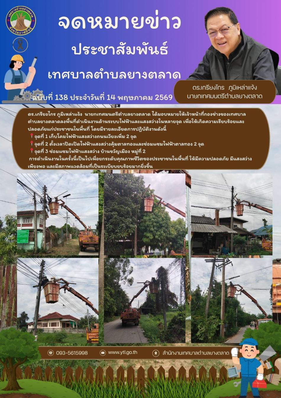 กิจกรรมเทศบาลตำบลยางตลาด